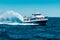 Star Line boat ferrying tourists across Lake Michigan to Mackinac Island