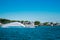Star Line ferry taking off across Lake Michigan from St. Ignace