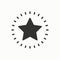 Star line outline icon. Best choice, favorite sign, rating symbol. Trendy isolated flat style. Vector simple linear