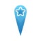 Star location logo element design template icon