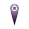 Star location logo element design template icon