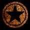 Star Logo Vintage Grunge Leather
