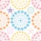 Star mandala colorful symmetry seamless pattern