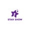 Star Mic Artist Show Podcast Concert Logo Design