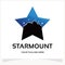 Star Mountain Logo Design Template Inspiration