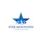 Star Mountain Peak Abstract Modern Panorama Business Logo