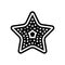 star ocean glyph icon vector illustration