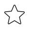 Star Outline Vector Icon