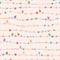 Star party star horizontal line pastel seamless pattern