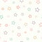 Star pattern background. Cute seamless tossed vector repeat design. Ideal for child and baby projects.