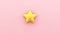 star on pink background