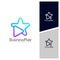 Star Play logo design vector template, Icon play logo concepts