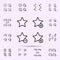 star, plus, remove, minus sign icon. web icons universal set for web and mobile