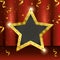 Star prize with confetti to champion celebration