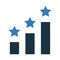 Star, rank, ranking, growth icon. Simple flat design concept.