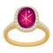 Star ruby golden ring