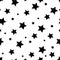 Star seamless pattern background, black star wallpaper design