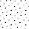 Star seamless pattern, black and white hand-drawn astral doodle digital paper, abstract stars repeating background, the monochrome