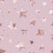 Star seamless pattern. Rose gold stars background. Pink glam marble. Repeating bling patern. Elegant printing. Repetition glitter