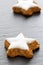 Star-shaped Cinnamon Biscuits
