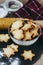 Star shaped shortbread cookies