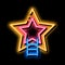 Star Sign Human Talent neon glow icon illustration