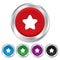 Star sign icon. Favorite button. Navigation