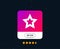 Star sign icon. Favorite button. Navigation. Vector