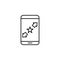 star, smartphone, arrow icon. Element of marketing for mobile concept and web apps icon. Thin line icon for website design and