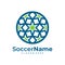 Star Soccer logo template, Football Star logo design vector