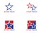 Star tech icon logo template