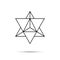 Star tetrahedron icon