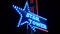 Star tower neon led lights sign