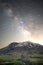 Star trail over Mt St Helens