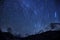 Star Trails Over Mountains