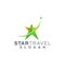 Star travel logo design ,vector,illustration ready to use