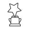 Star Trophy Black Stroke Icon