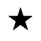 Star vector icon with slightly rounded corners