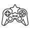 Star video game joystick icon, outline style