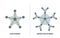 Star vs snowflake schema comparison for data organization outline diagram