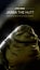 Star Wars Jabba the Hutt. 3D illustration poster.