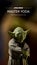 Star Wars Master Yoda. 3D illustration poster.