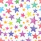 Star watercolor gold glitter seamless pattern