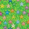 Star wear glasses big small distance seamless pattern