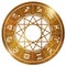 Star wheel tarot horoscope stars gold chain pendant