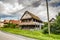 Stara Subocka, Croatia - July 14, 2019. Old architecture in Lonjsko Polje area