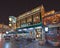 Starbucks outlet at night, Beijing, China