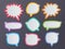 Starburst speech bubbles