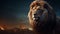 Stardust Lion: Majestic Concept Art In 8k Resolution