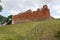 Stare Drawsko, zachodniopomorskie / Polska - July 9, 2019: Old ruins of the Joanit castle in Central Europe. Old medium stronghold